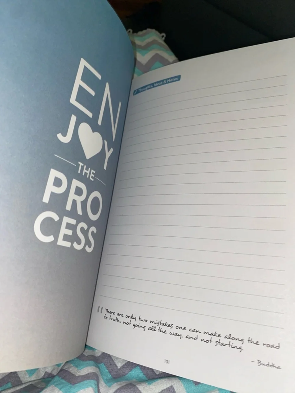 Barnes & Noble Light Blue Success Journal with Black Elastic